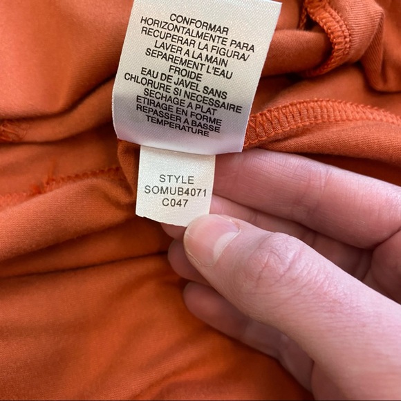 Sigrid Olsen Sport Turtleneck Rust Long-sleeve Top - Picture 8 of 10